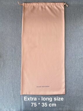 Authentic STUART WEITZMAN | Extra - Long Drawstring Dust Bag Gift Storage Pink